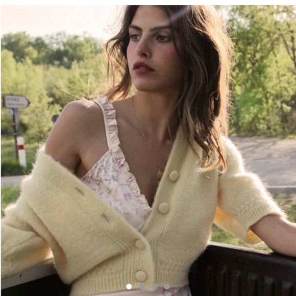 **SOLD**Rouje Nono Cardigan in White FR 34 - Picture 3 of 3